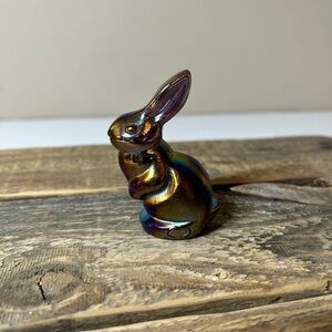 Iridescent Rabbit Figurine for Small Pets sku164